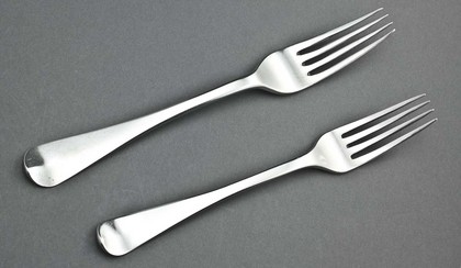 Cape Silver Tablefork and Dessertfork - Johannes Combrink